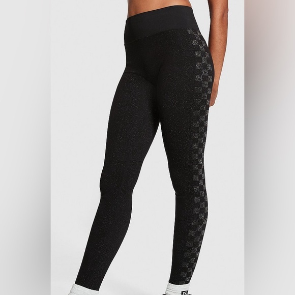 2PC Set-Victoria’s Secret Pink Seamless High Waisted Leggings W/Sports Bra Sz.XS - Picture 5 of 5